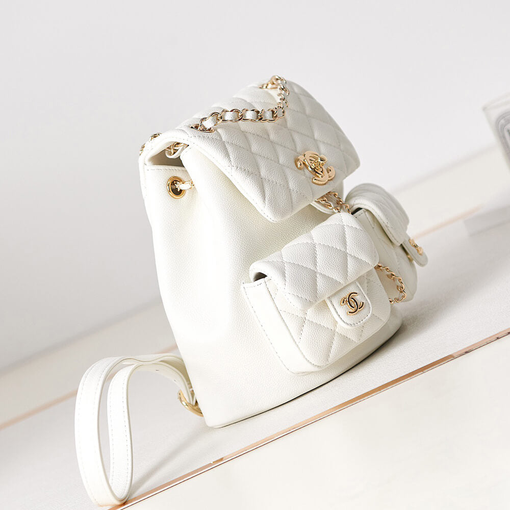 Chanel White Backpack