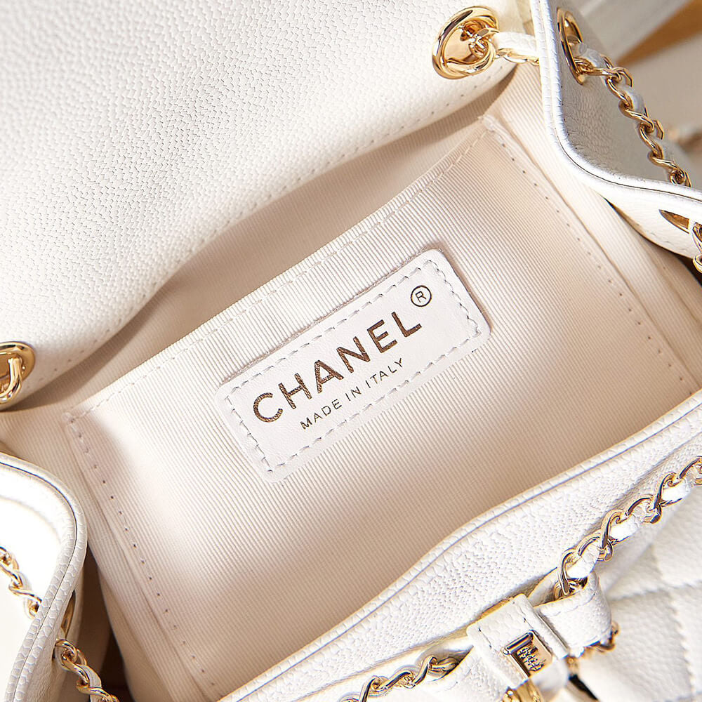 Chanel White Backpack