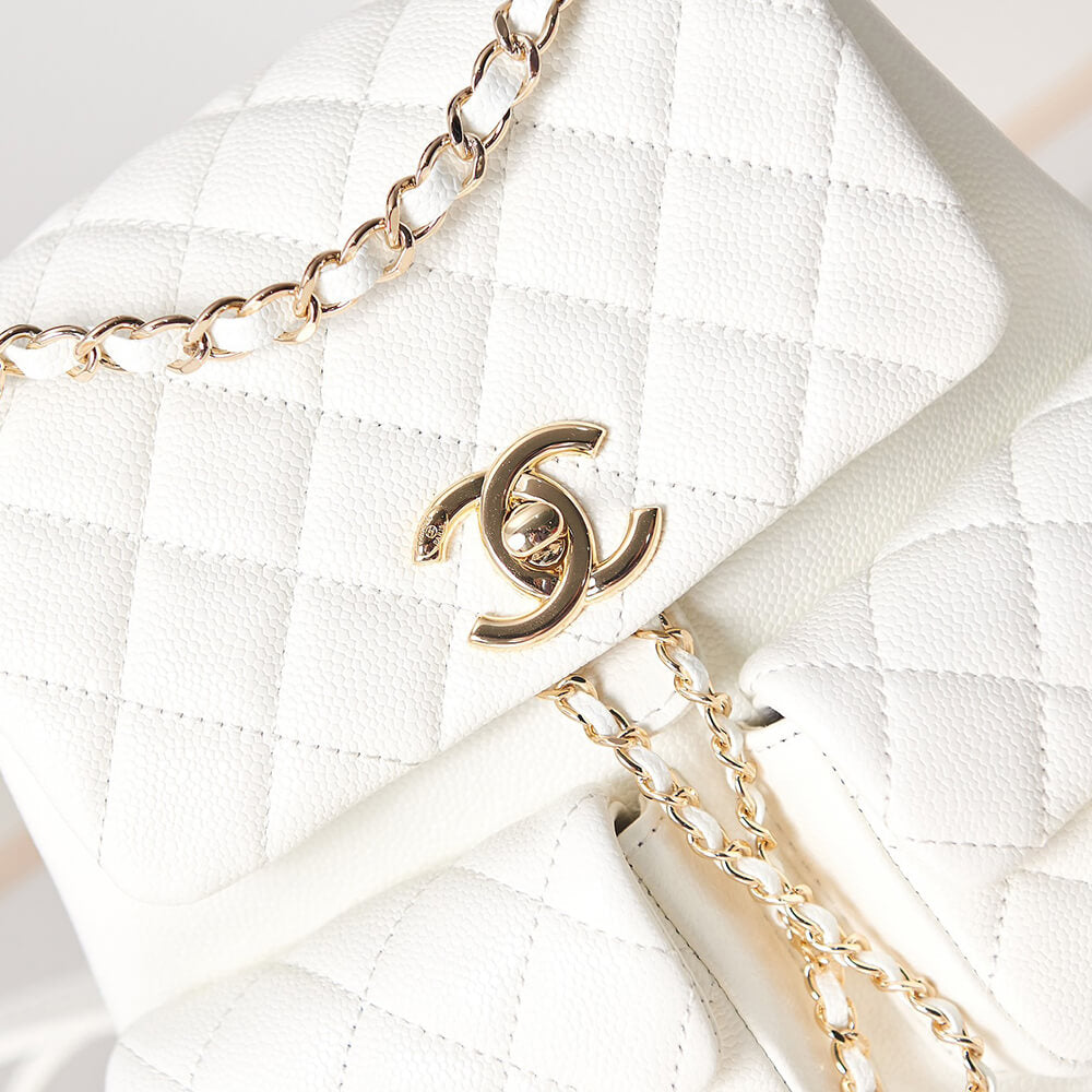 Chanel White Backpack